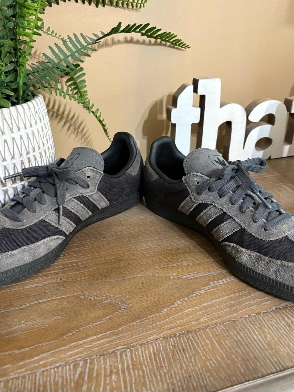 Adidas Samba OG Cordura Mens Sneakers Black Gray Size 8